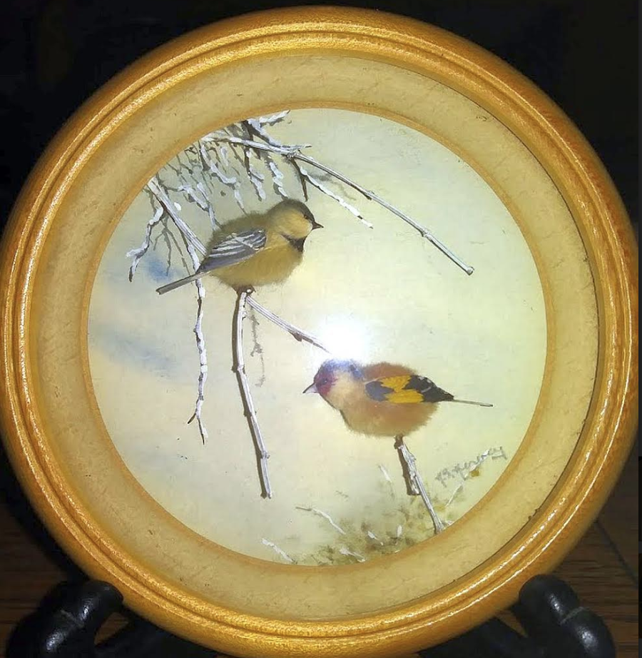Black Capped Chickadee and European Goldfinch (5-inch)
